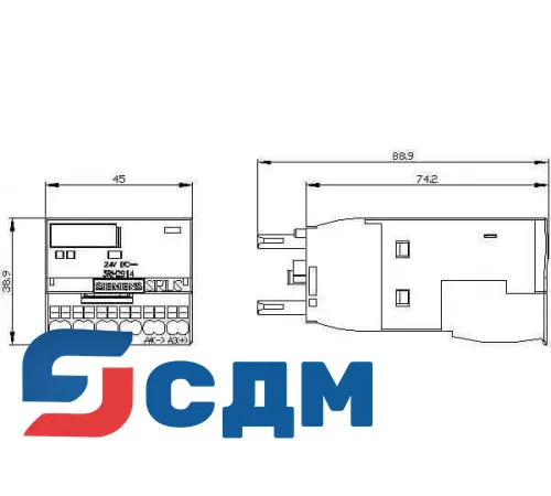 Вспомогательный контактор Siemens 3RH2914-2GP11