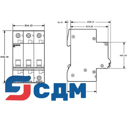 Автоматический выключатель Siemens 5SL6325-7