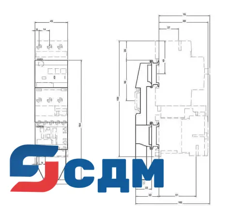 3RA1922-1L Аксессуар для прямого и реверсивного пускателя