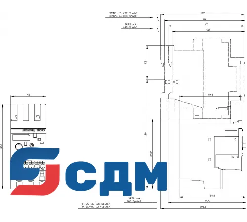 3RB3026-1QE0 3RB30, 3RB31 до 40 A для стандартных применений