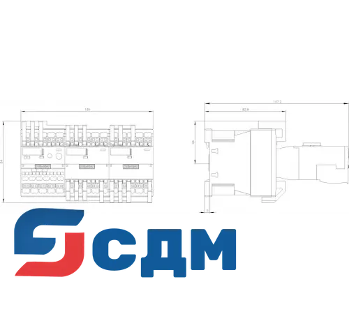 3RA2416-8XH31-2BB4 Контакторные сборки для пуска асинхронных двигателей переключением со звезды на треугольник SIRIUS 3RA24