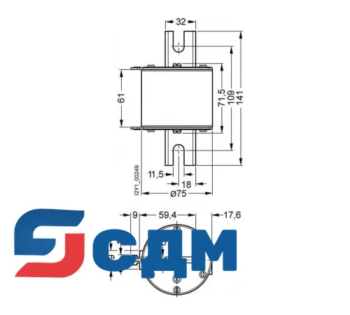 3NC2423-0C Предохранительная вставка NH SITOR