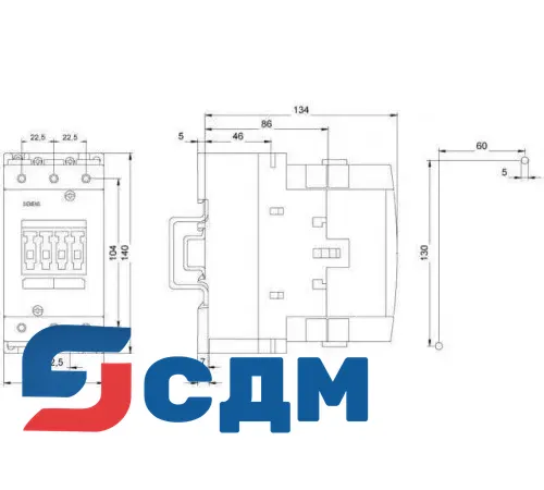 Контактор Siemens 3RT1044-1AC20