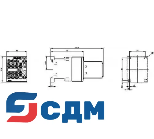 Контактор Siemens 3RT2015-1FB44-3MA0
