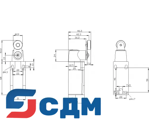 3SE5212-0CK21 Ширина корпуса 31 мм согласно EN 50047