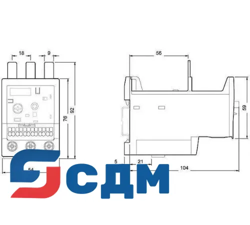 3RB2036-1UD0 3RB20, 3RB21 для стандартного применения