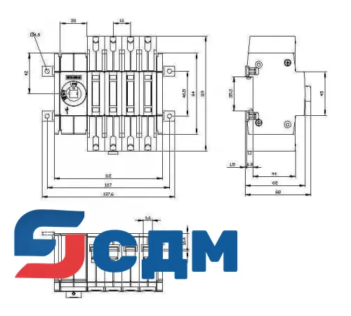 3KD2240-2ME10-0 Выключатель-разъединитель SENTRON