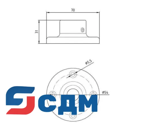 8WD4308-0DC Сигнальная колонна SIGUARD, диаметр 70 mm
