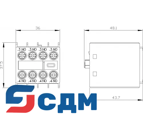 Вспомогательный контактор Siemens 3RH2911-1FA40