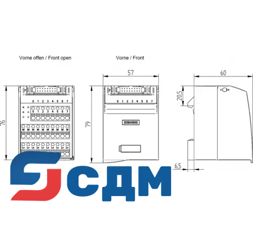 6ES7924-0CA20-0BC0 Клеммный блок
