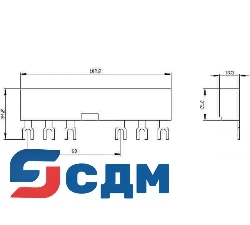 3RV1915-3AB Принадлежности для шинной системы