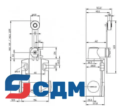 3SE5122-0BH50 Корпуса шириной 56 мм
