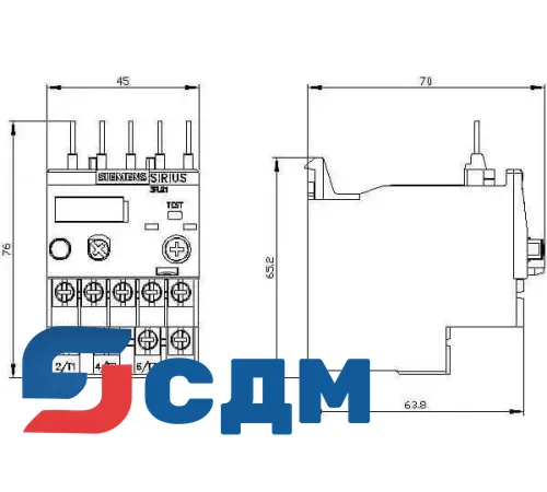 3RU2116-0BJ0 3RU2 до 40 A для стандартных применений
