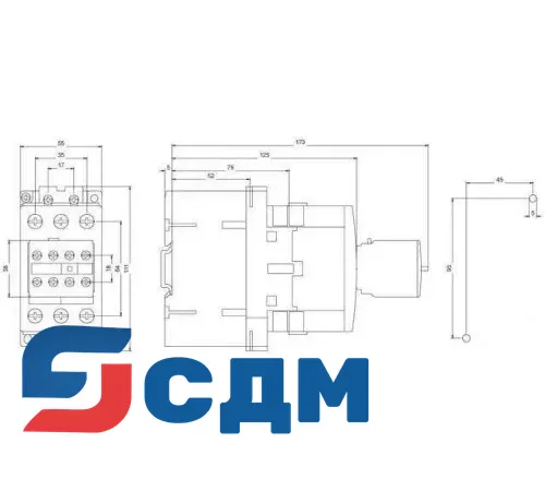 Контактор Siemens 3RT1035-1BB44