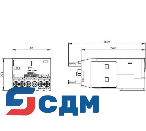 Вспомогательный контактор Siemens 3RH2914-1GP11