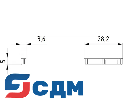 3SX3233 Пластиковый корпус, 50 мм