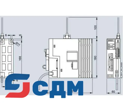 6SL3210-5FE10-4UA0 Базовый сервопреобразователь SINAMICS V90