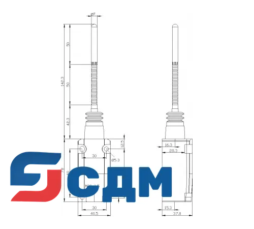 3SE5132-0CR01 Корпуса шириной 40 мм в соотв. с EN 50041