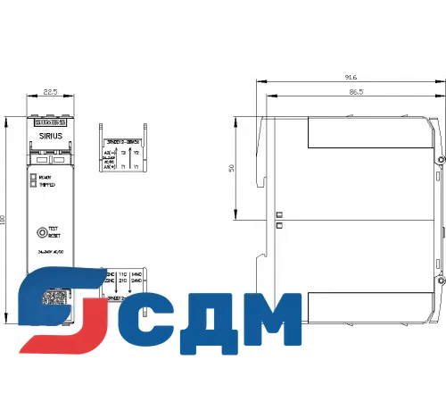 3RN2012-2BW31 SIRIUS 3RN2 термисторная защита электродвигателя