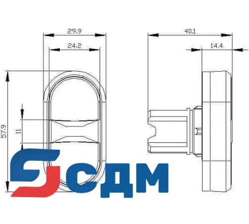 3SU1001-3AB42-0AK0 Кнопка сдвоенная