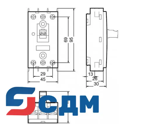 Siemens 3RF2255-1AC45 Твердотельное реле