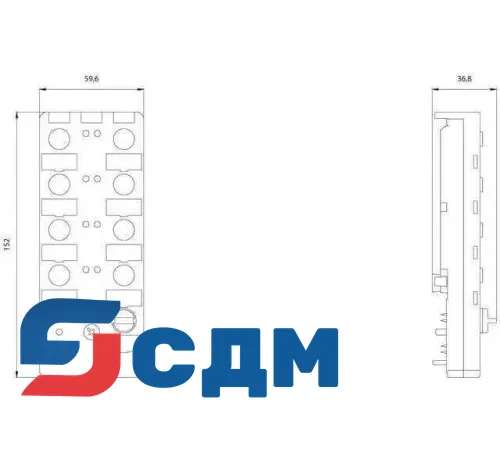 3RK2400-1FQ03-0AA3 Модуль дискретного ввода/вывода К60 с IP67