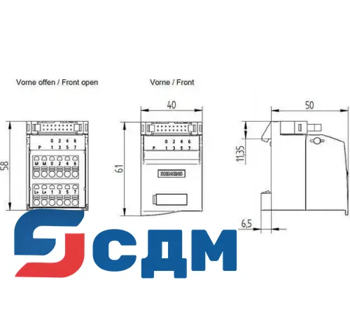 6ES7924-0AA20-0BC0 Клеммный блок