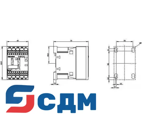 Вспомогательный контактор Siemens 3RH2140-2BB40